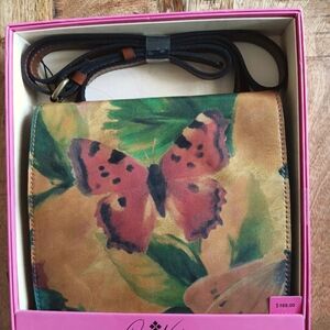 Patricia Nash Watercolor Butterfly Crossbody -NWT